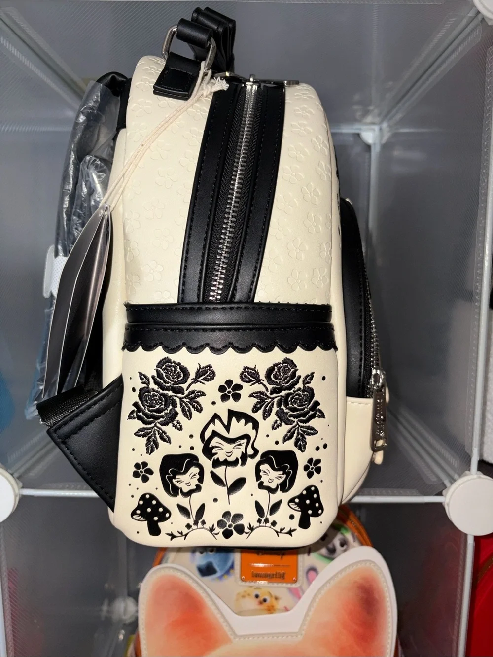 Loungefly Disney Alice Cream and Black Mini Backpack